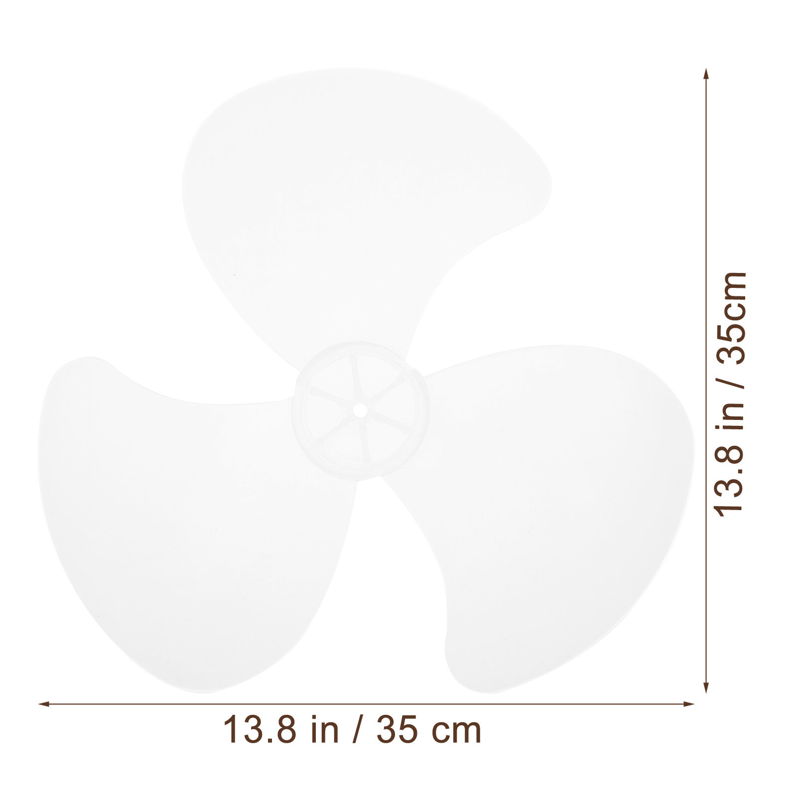 16 Inch Pedestal Fan Blades Plastic Electric Leaves Standing Silent Table Accessory