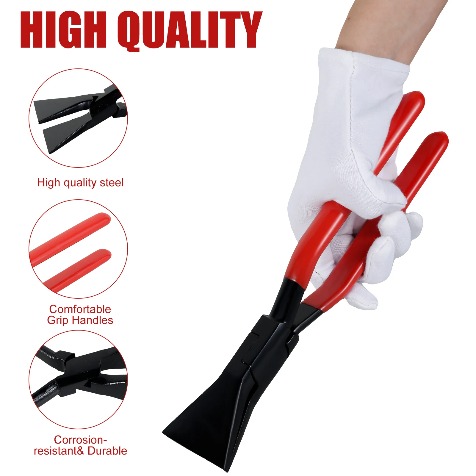Hand Seamers Metal Steel Sheet Metal Bender Durable Metal Bending and Flattering Pliers Straight/45°/90° Sheet Metal Tools Set