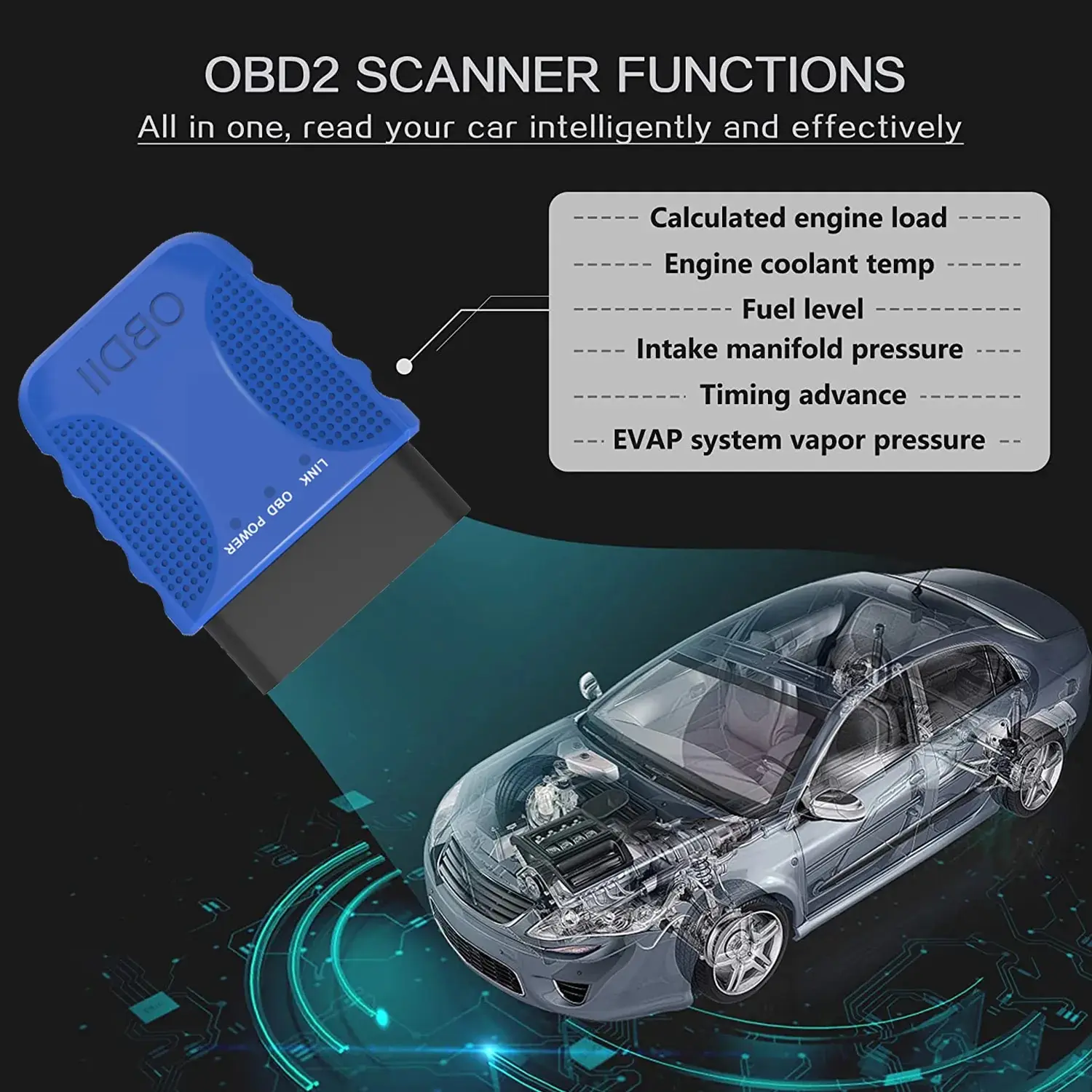 Phone Universal Auto Code Reader Car OBD2 Scanner Auto Fault Diagnostic Code Reader Fault Detector Scanner Car Diagnostic Tool