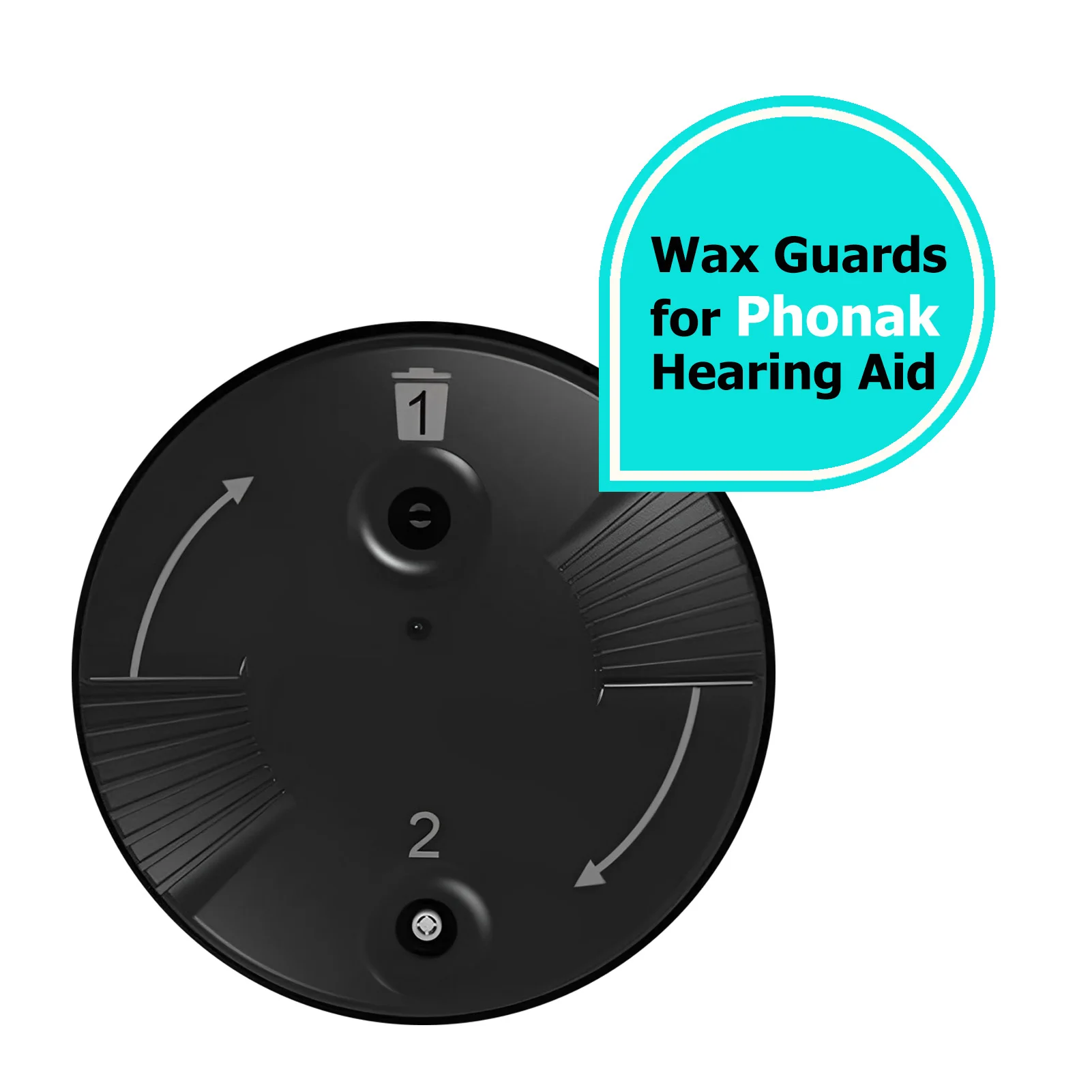 Wax Guard Wax Filters WaxTrap WaxStop Prevents Earwax Cerumen Phonak CeruShield Disk from Phonak Hearing Aids