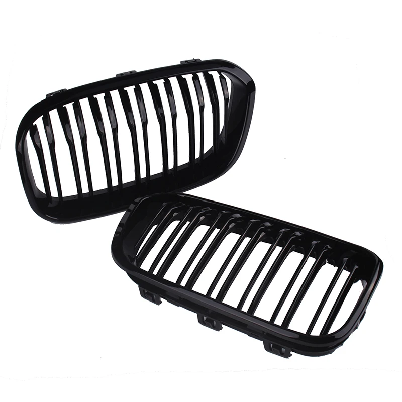 Rhyming Front Bumper Kidney Grille Double Slat Racing Grill Fit For 1 Series F20 F21 Lci 120i 2015 2016 2017 Car Accessories