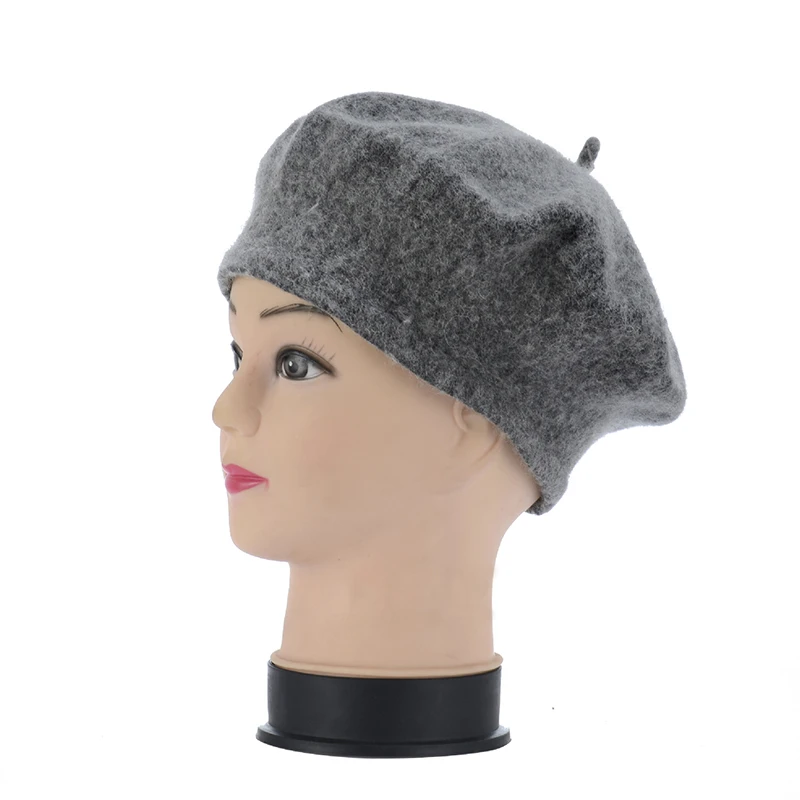 Children Beret For Girls Artist Cute Warm Baby Wool Hat Children's Hats For Winter Retro Vintage Elegant Beret Props Photography