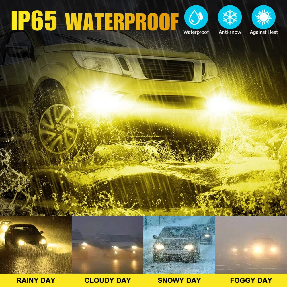 2Pcs 1157 2357 Led Bulbs Switchback Turn Signal Light White/Amber Dual Color DRL Parking Lights Ultra Bright DC 12-24V