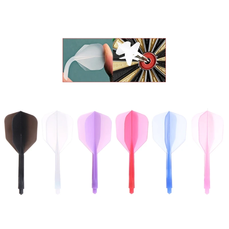 Flights 6PCS Integrated Flights and Shafts 4.5mm 2BA Screw