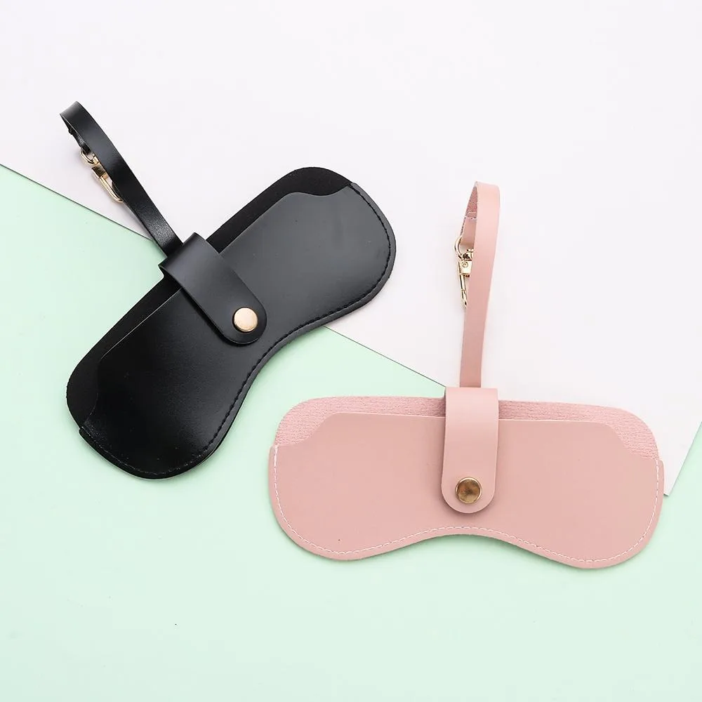 PU Leather Handmade Glasses Bag Sunglasses Case Portable Myopia Protector Simple Hanging Wrist Storage Box
