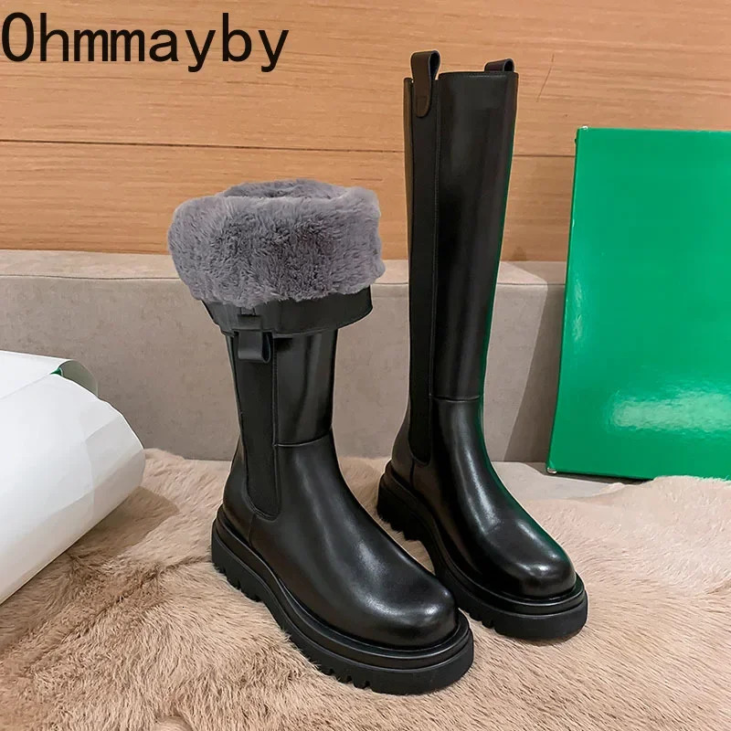 Woman Thigh High Fashion Thick Bottom Knight Booties 2024 Trend Non Slip Women's Long Boots