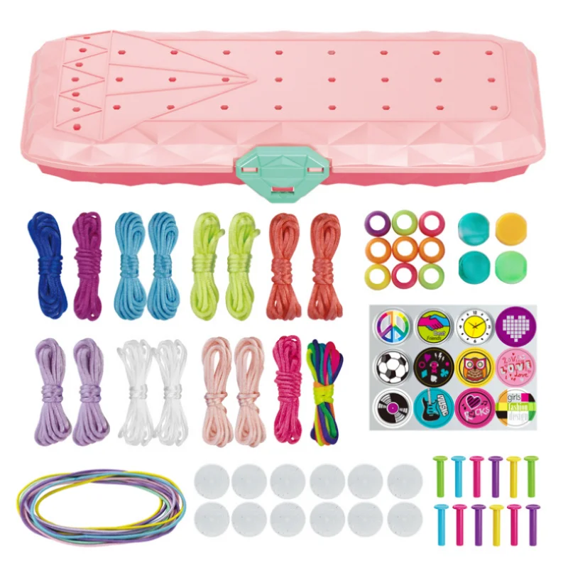 Bracelet Making Kit Children Friendship Diy Braiding Bracelet Jewelry Arts Crafts Toys Party Favors for Girls Creative Kids Gift
