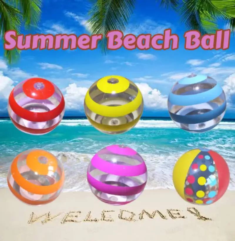 Inflatable Beach Ball Favor PVC Summer Outdoor Indoor Water Games Party For Kids Swimming Pool Toys Lake Beach Party