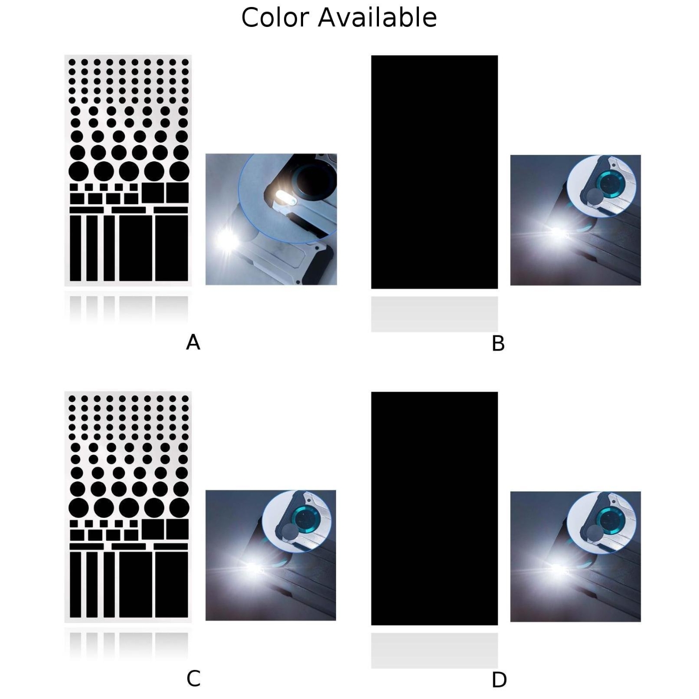 Shading Sticker Dimming 8x4inch Stickers For Car LED Light Blocking Trim Accessories