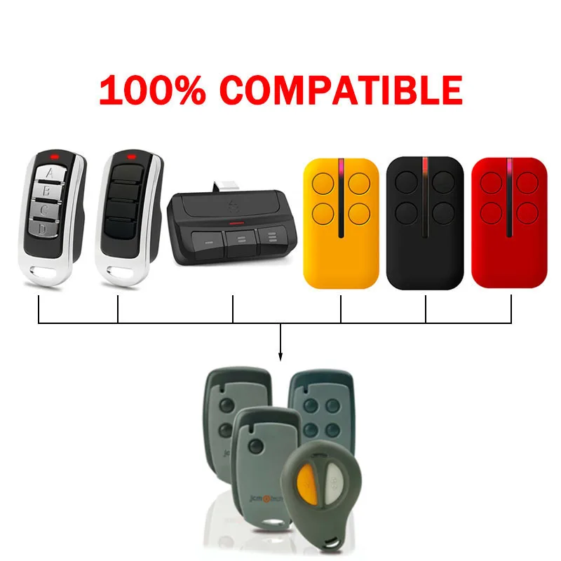 For JCM NEO10 NEO20 NEO40 TWIN-R Garage Door Remote Control 433.92MHz Rolling Code Compatible With JCM Remote Control