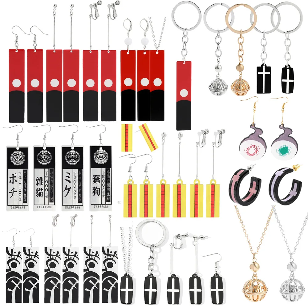 Anime Tokyo Revengers Cosplay Earrings Kazutora Mitsuya Wakasa Imaushi Izana Kurokawa Drop Earrings Women Men Ear Clip Jewelry