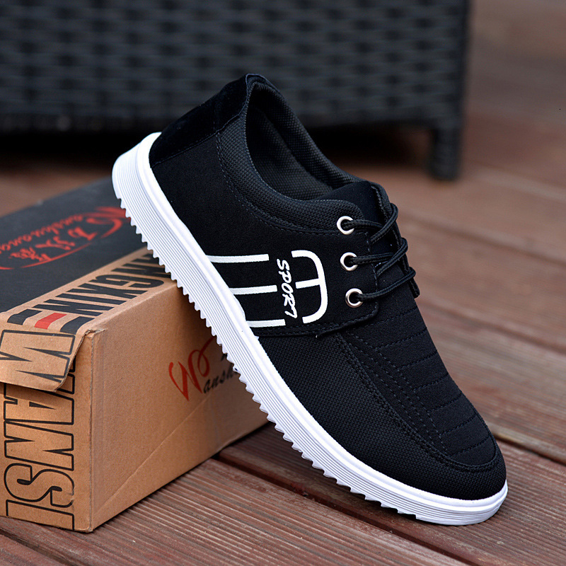 Hot Men's Brand Canvas Shoes Lightweight Sneakers Autumn Men Breathable Vulcanized Lace Up Work Footwear Man Drive Shoe 9d9cd
