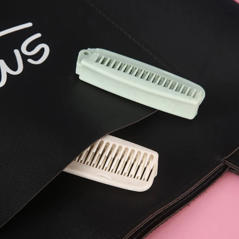 Portable Travel Foldable Hair Comb Brush Massage Hair Comb Hairdressing Tools Anti-Static Styling Folding Hair Comb Professional