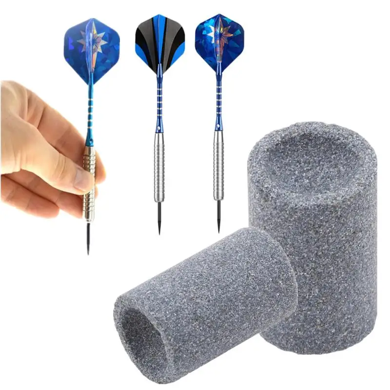 Millstone Steel Tip Point Needle Sharpener Round Professional Darts Sand Stone Sharpening Stone Dart Accessories Sharpener