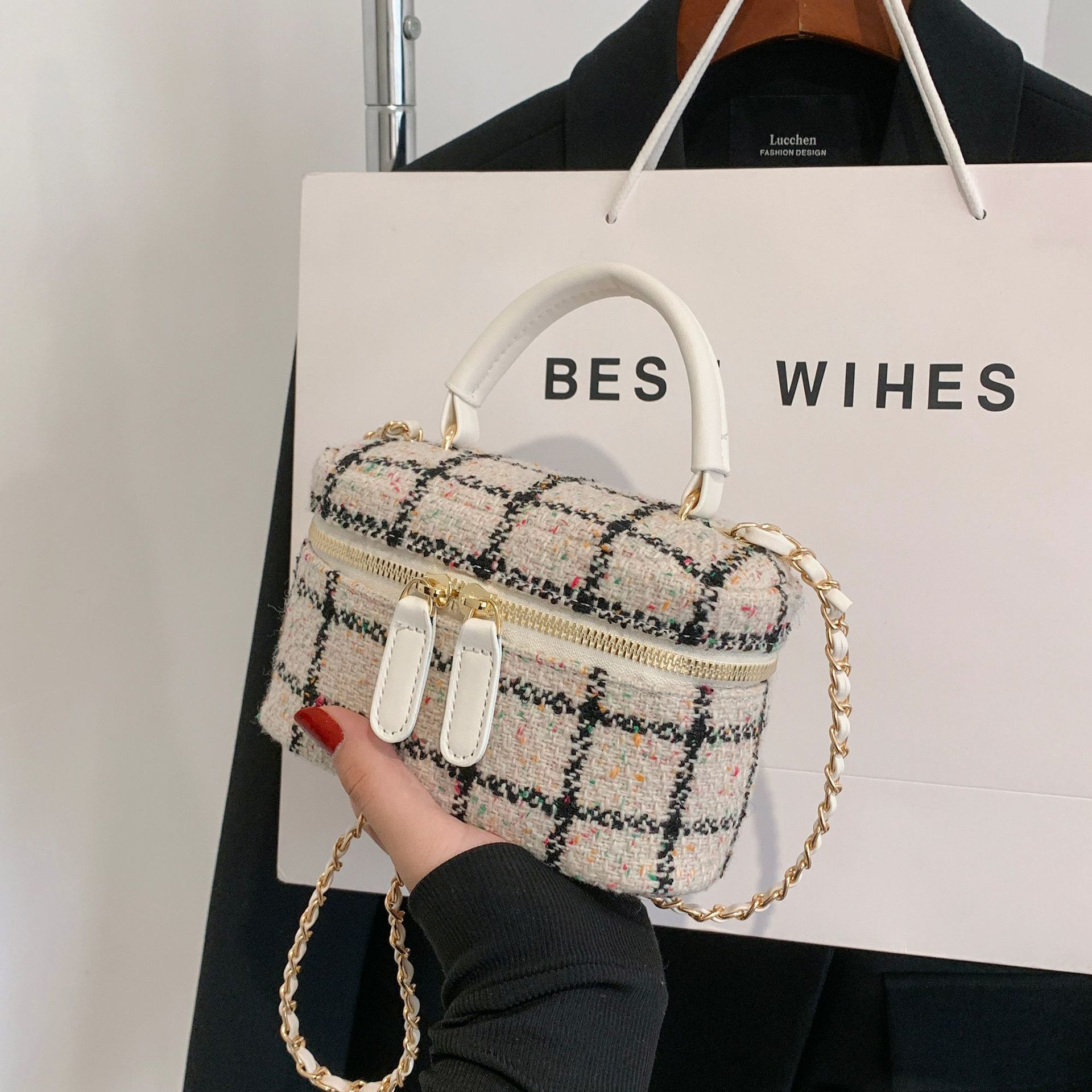 Fashion Classic Bag Designer 10a Top Woman Handbagevening Bags Elegant Handbags Small Fragrance Style High Texture Mini Versatile Single Shoulder Cros