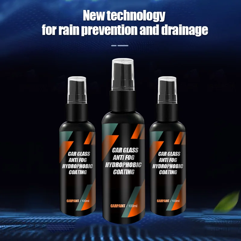 Anti-rain Water Repellent Coating Spray For Car Glass Nano Hydrophobic Waterproof Agent Oil Film Removing Auto Glass Film Agent