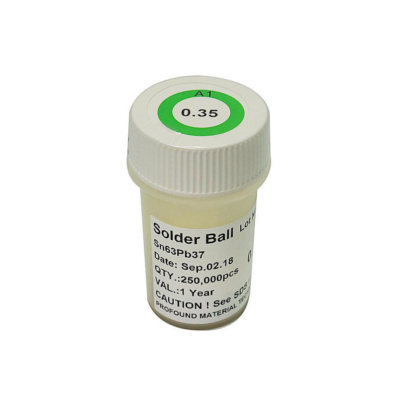 PMTC 250k 0.2 0.25 0.3 0.35 0.4 0.45 0.5 0.55 0.6 0.64mm Leaded Solder Balls for BGA Rework Reballing Solder Ball IC Chip Repair