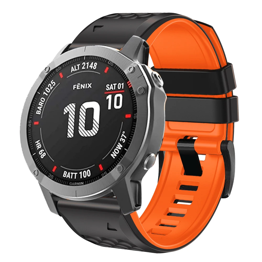 26/22mm Belt Strap For Garmin Instinct 2X Solar Watchband Silicone For Garmin Fenix 6X 6 Pro 5X 5 Plus 7X 7 3HR EasyFit Bracelet