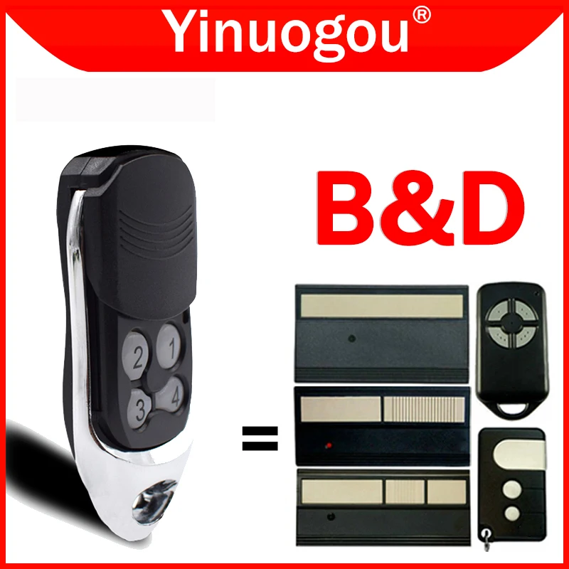 B&D 062170 062162 059120 059409 059116 59116 62171 62266 4333EBD 4330EBD 4333A 4335A Garage Door / Gate Remote Control 433.92MHz