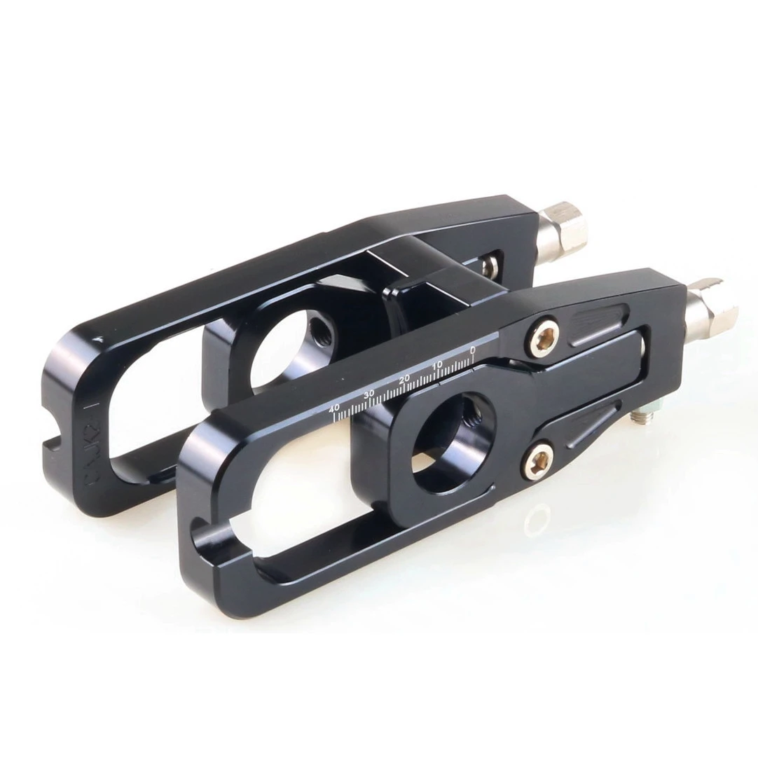 Motorcycle CNC Rear Axle Chain Adjuster Tensioners For KAWASAKI ZX6R ZX636 2005-2019 ZX-6R
