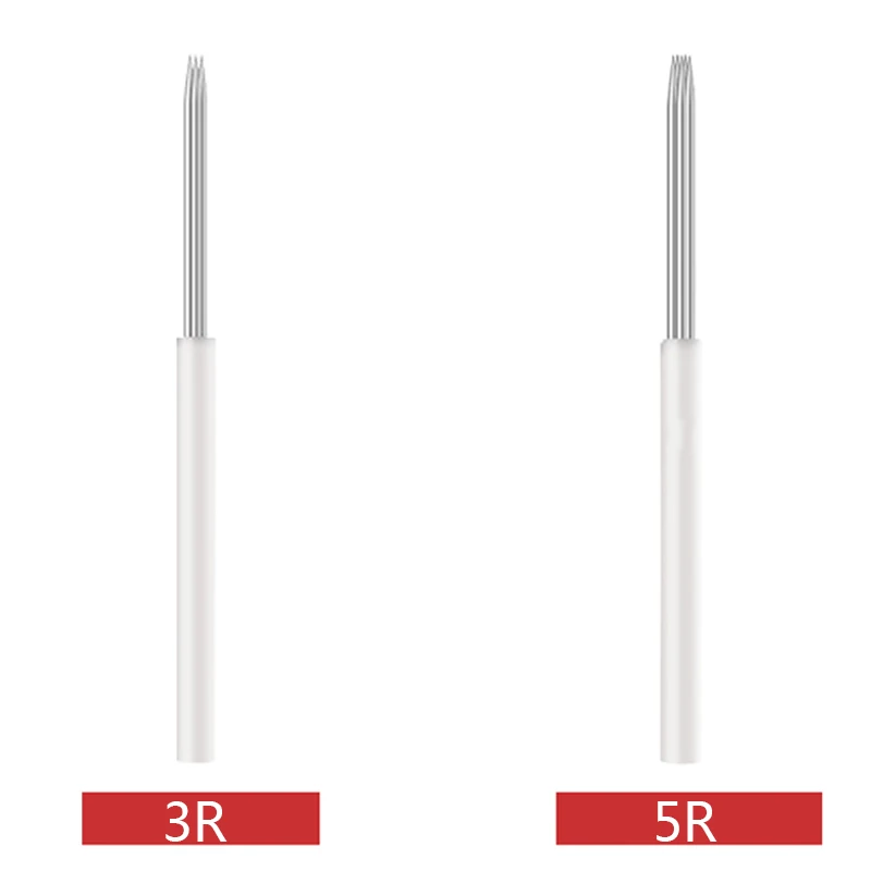 Microblading Needles Fog Eyeborw Makeup Blade Shading Round R3 R5 R7 R9 R19 Tattoo Needle for Tattoo Pen Manual Needles 50pcs