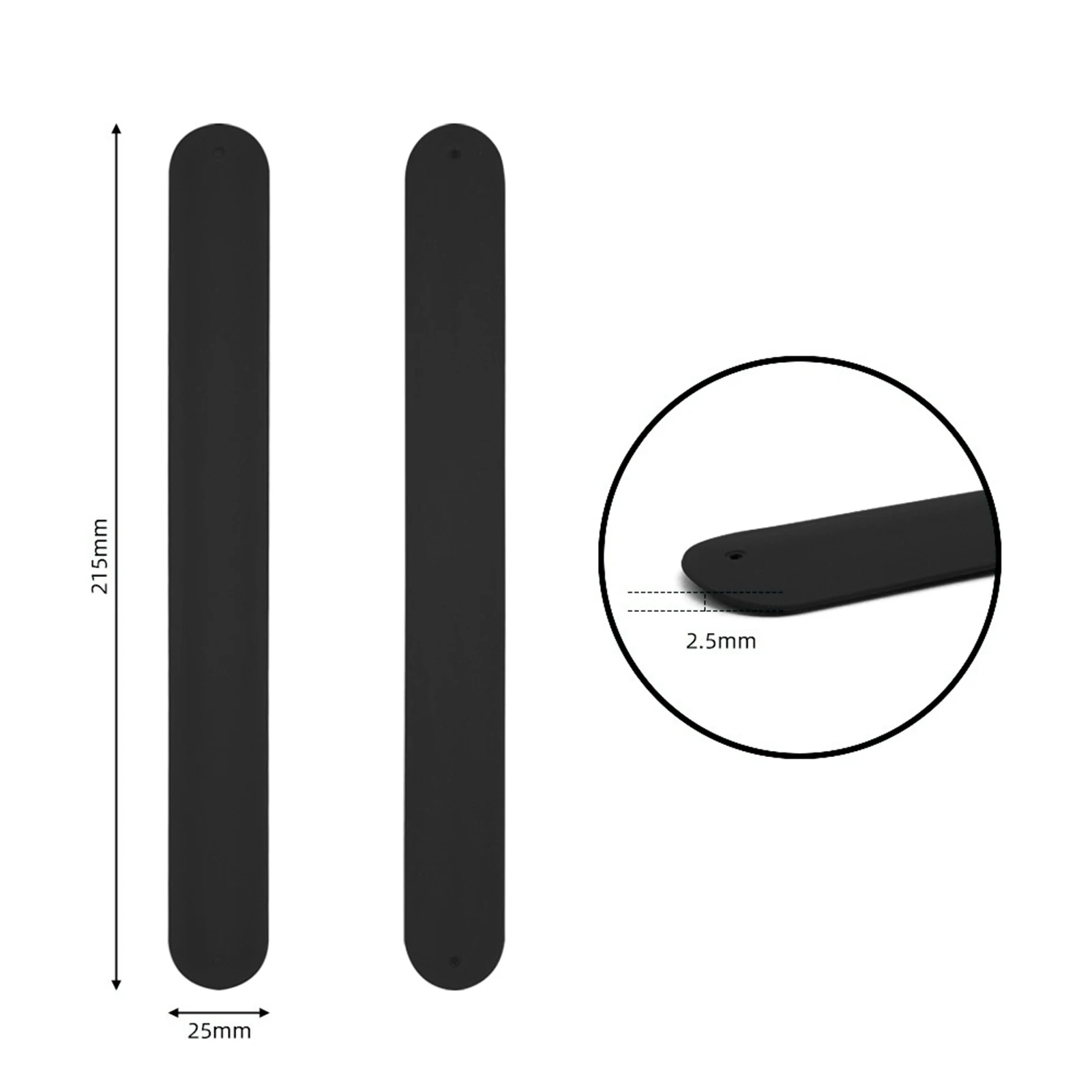 2Pcs Kids Slap Bracelets Flexible Self-Rolling Wristwear Soft Clap Circle Silicone Wristbands Children Toy Gift Bracelet
