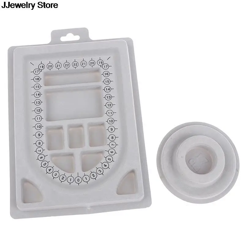 Flocked Bead Board For 2025 DIY Bracelet Necklace Beading Jewelry Making Organizer new Tray Design Craft Measuring Tool Accessories 1Pc