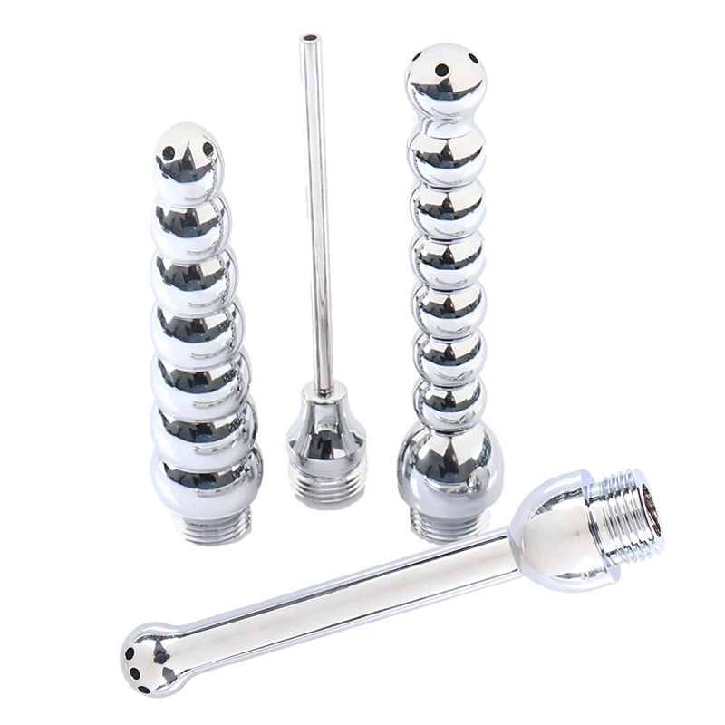 Aluminum Cleaning Enema Shower Bidet Anal Anus Clean Plug Colonic Washer 666 666
