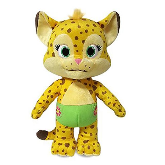 25cm Word Party Plush Toys Learning Stuffed Doll Lulu Franny Bailey Kip Leopard Kangaroo Elephant Panda Animal Toys Kids Gifts