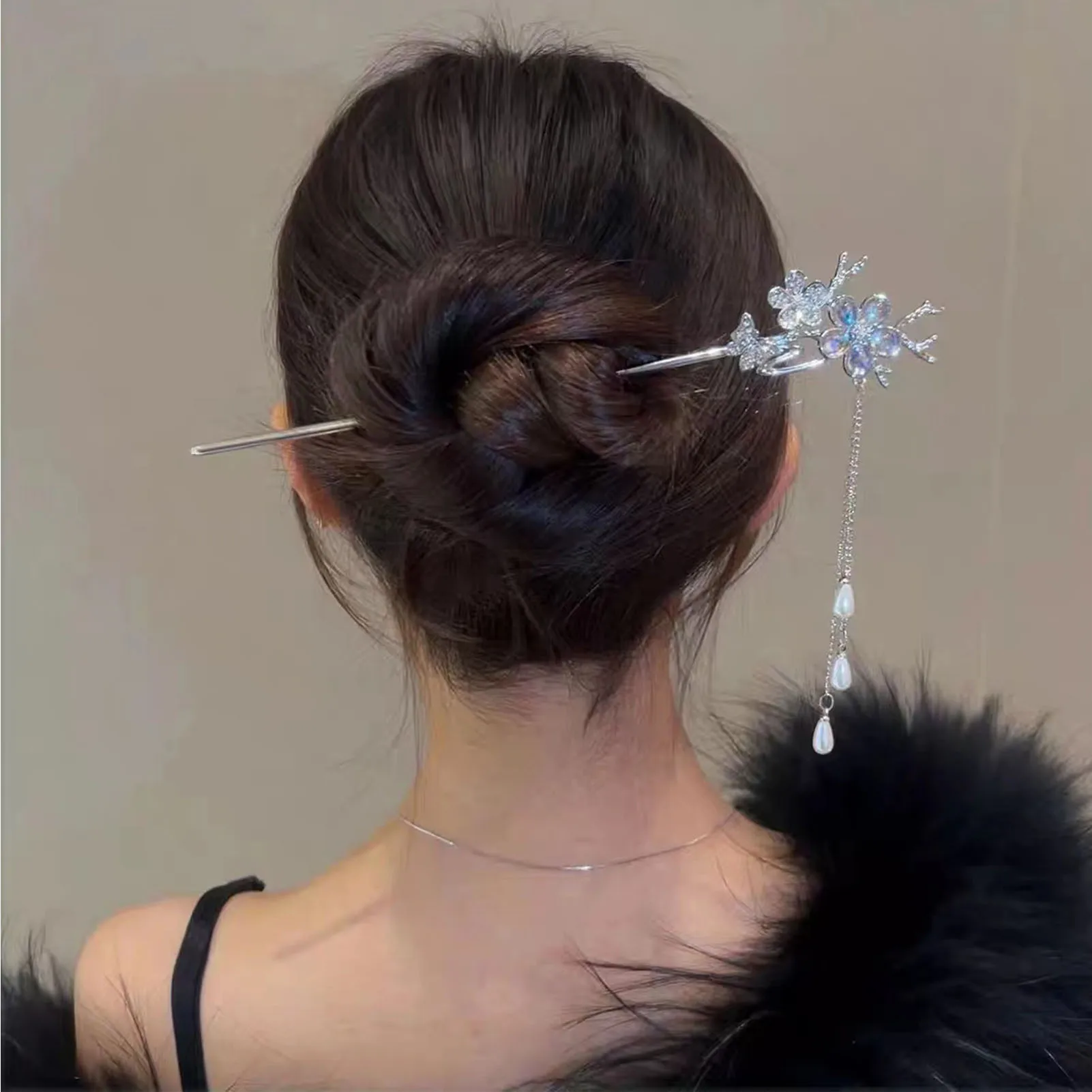 Vintage Chinese Style Hairpins Handmade Hair Stick Women Metal Hair Fork Hair Chopsticks Woman Girls Jewelry Accessories