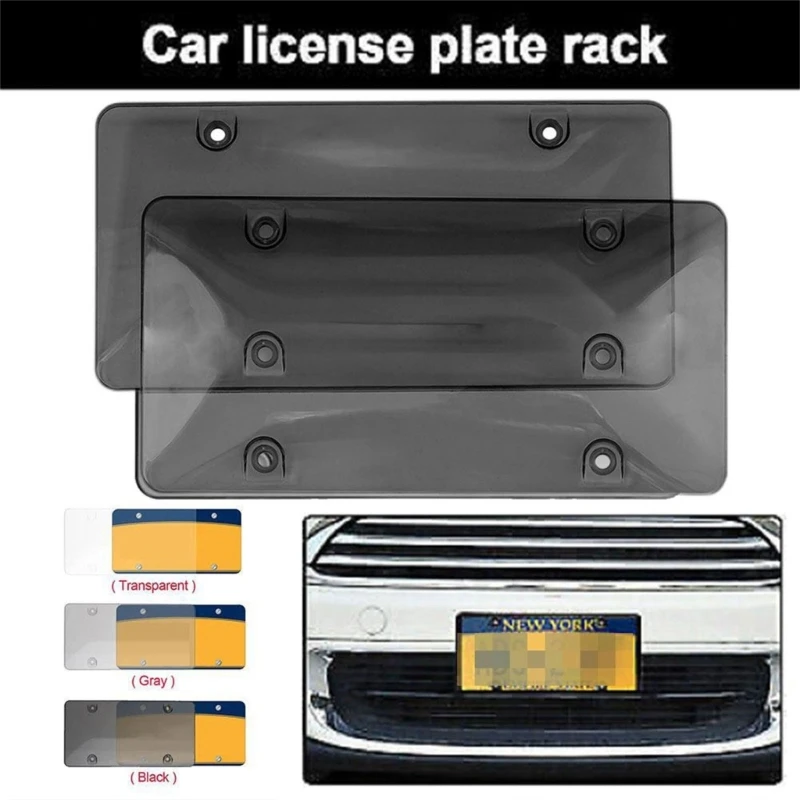 Clear Anti-Speed Red Light Toll Camera Stopper License Frame Cover Photos Plate