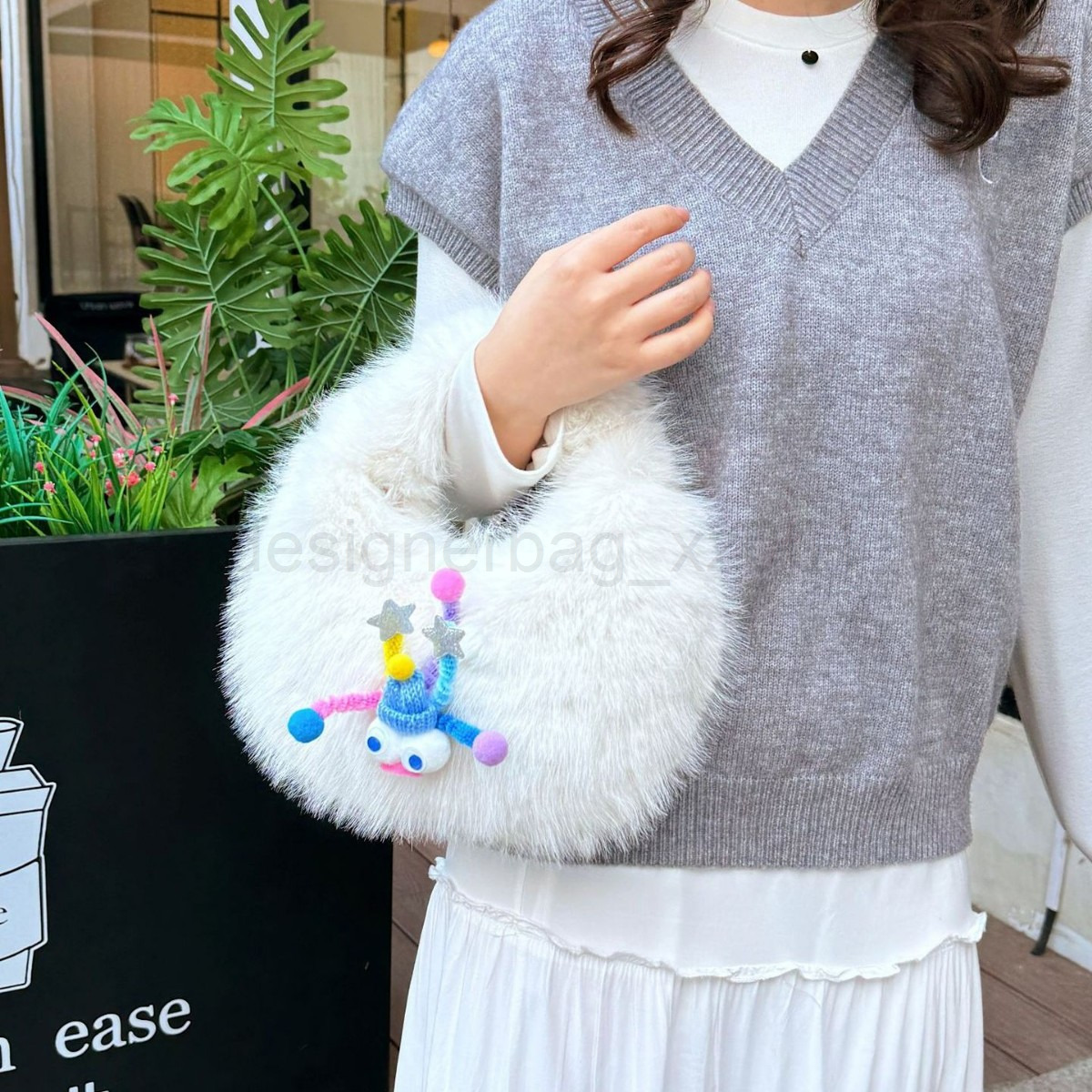 Bag Designer Fashion Classic 10a Top Woman Handbagevening Bags Autumn and Winter New Plush Cute High-end Atmospheric
