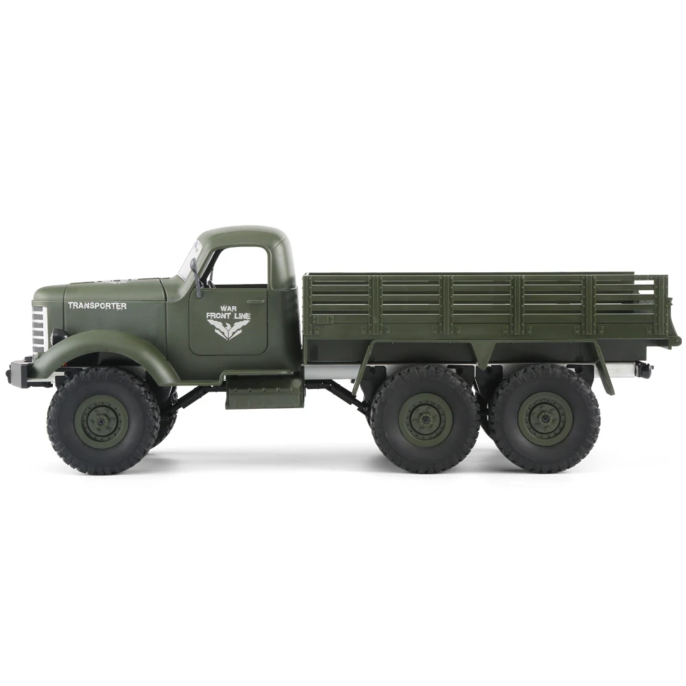 1/16 2.4G 6WD RC Off-road Crawler Military Truck Army Car Children Gift Kids Toy for Boys RC Car 1/16 RC Truck For JJRC Q60 RTR