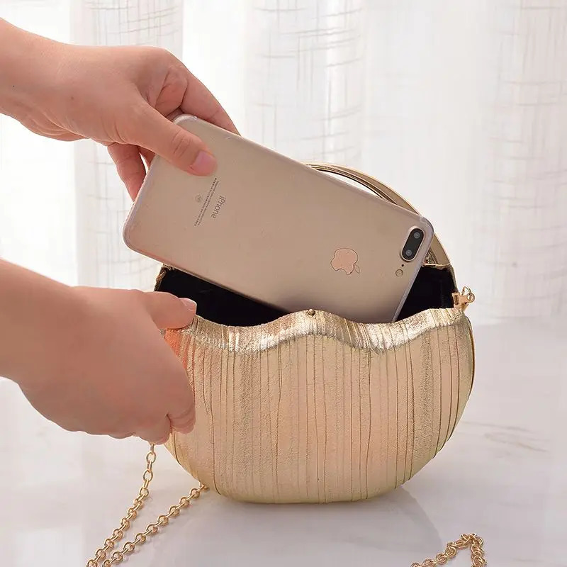 Womens Handbag Elegant Round Shoulder Bag Womens Small Party Evening Clutch Bag Wallet Sac A Main 241031