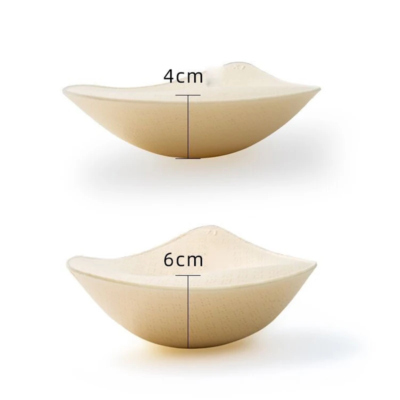 2PCS Thick Latex Bra Pads Push Up Breast Enhancer Removeable Bra Padding Inserts Cups For Women's Bras Swimsuit Bikini Padding