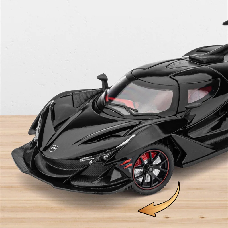 1:24 Apollo IE Alloy Car Diecasts & Toy Vehicles Car Model Sound and light Pull back Car Toys Collectbles For Childrens Gifts
