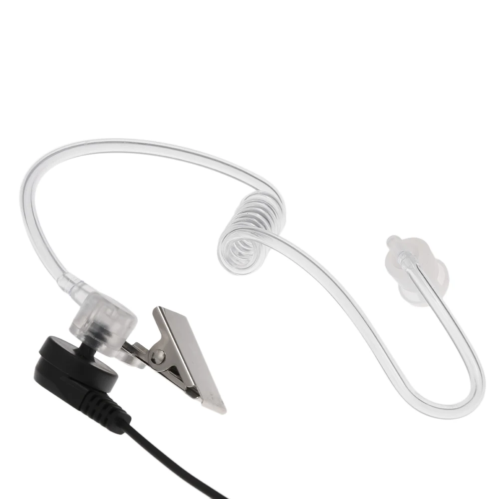 Walkie Talkie Headphone Acoustic Air Tube Earpiece Headsets w/ Big Mic PTT for Motorola Two Way Radio Walkie Talkie M/K Plug