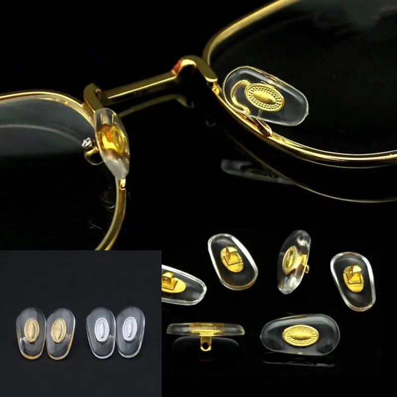 10 PCS Silicone Aviator Glasses Eyeglass Sunglasses Nose Pads 15*7mm