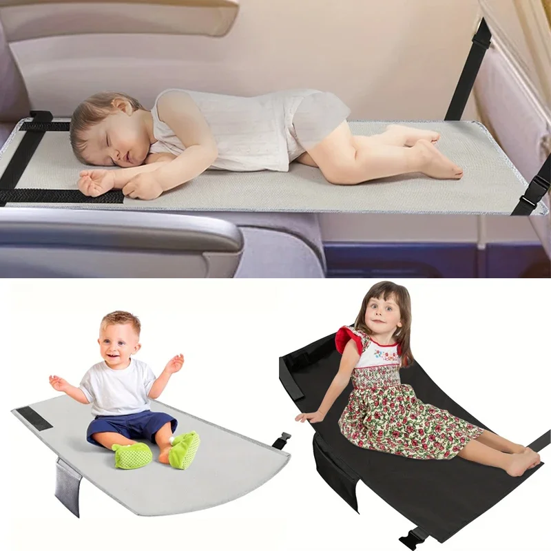 Toddler Airplane Seat Extender Portable Airplane Foot Hammock For Kids Plane Travel FootRest Baby Airplane Footrest Bed