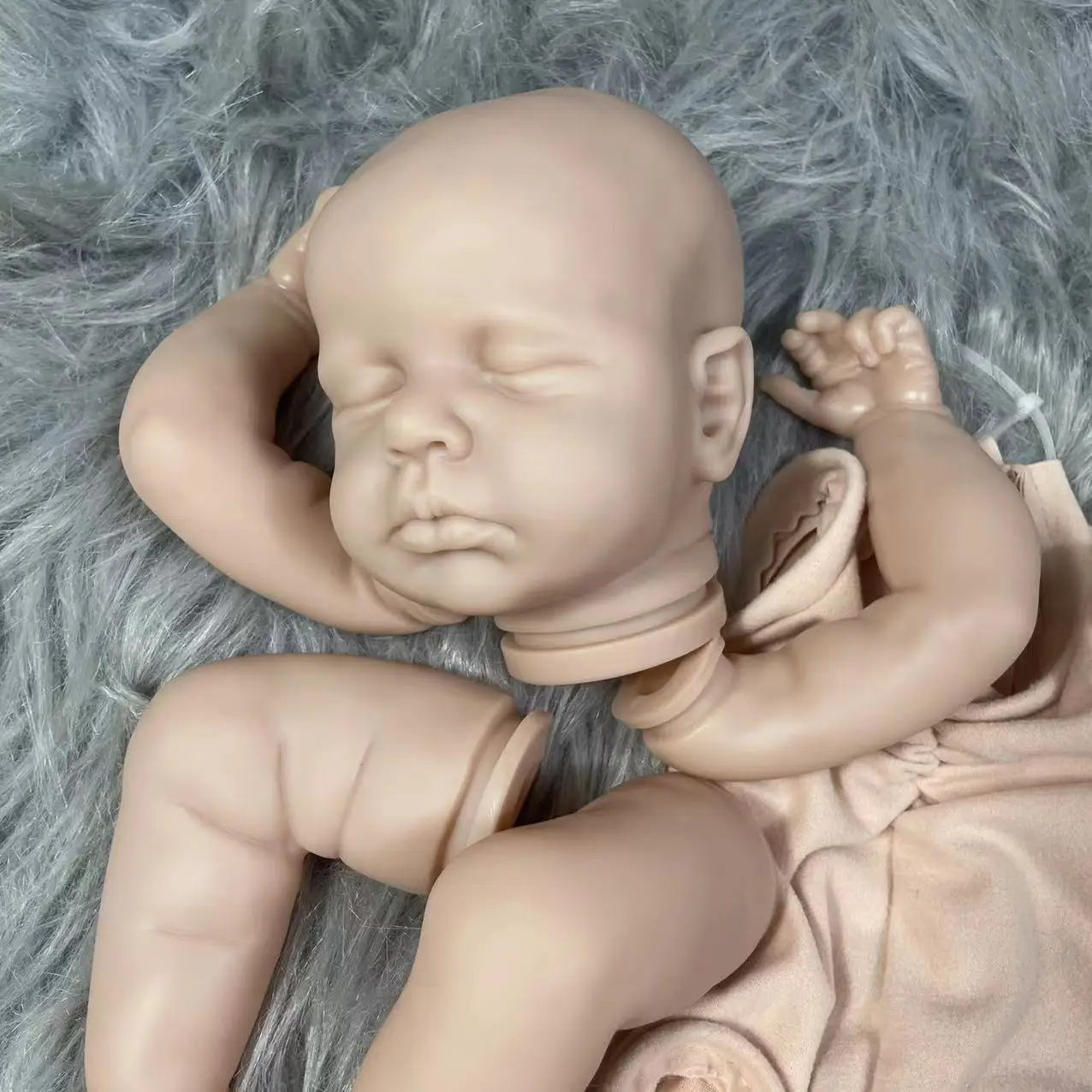 19 Inch Kit LouLou Reborn Baby Doll Kit Vinyl Baby Molds Blank Unpainted Unassembled Kit Handmade Reborn Baby Blank Kit