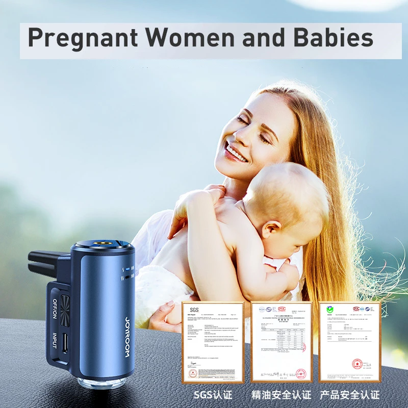 Auto Electric Aroma Diffuser Essential Oil Car Air Freshener Auto Fragrance Air Purifier Humidifier With Box Scent Car Perfume
