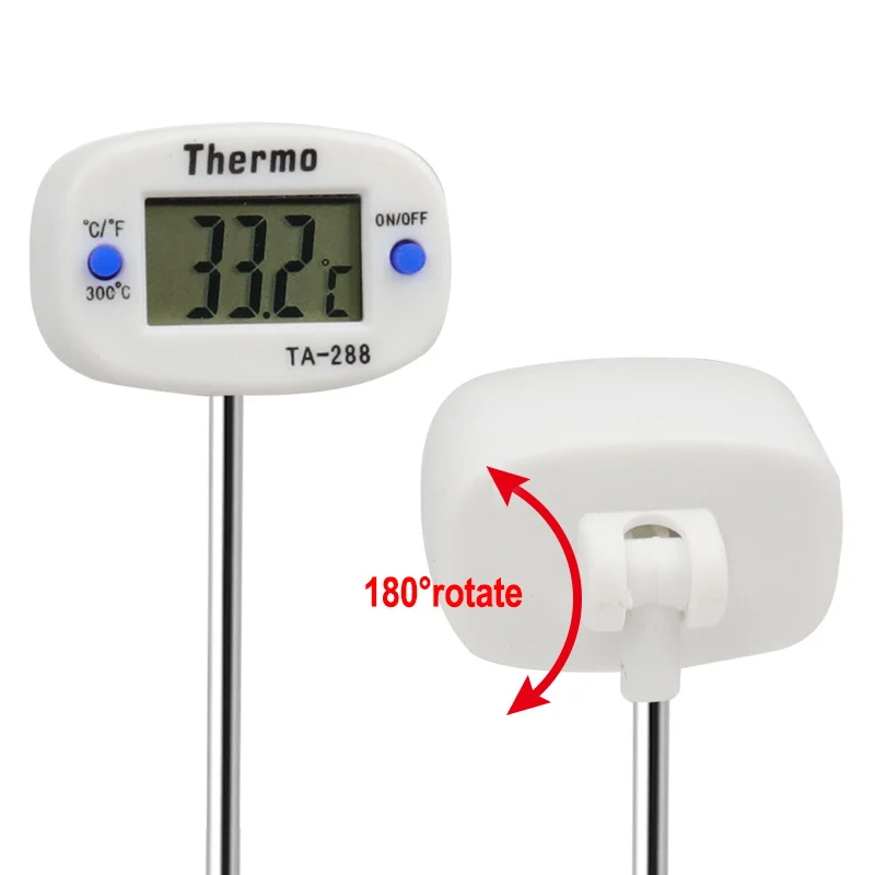 1pc Thermometer Cooking Food Kitchen BBQ Probe Water Milk Oil Liquid Oven Digital Temperaure Sensor Meter