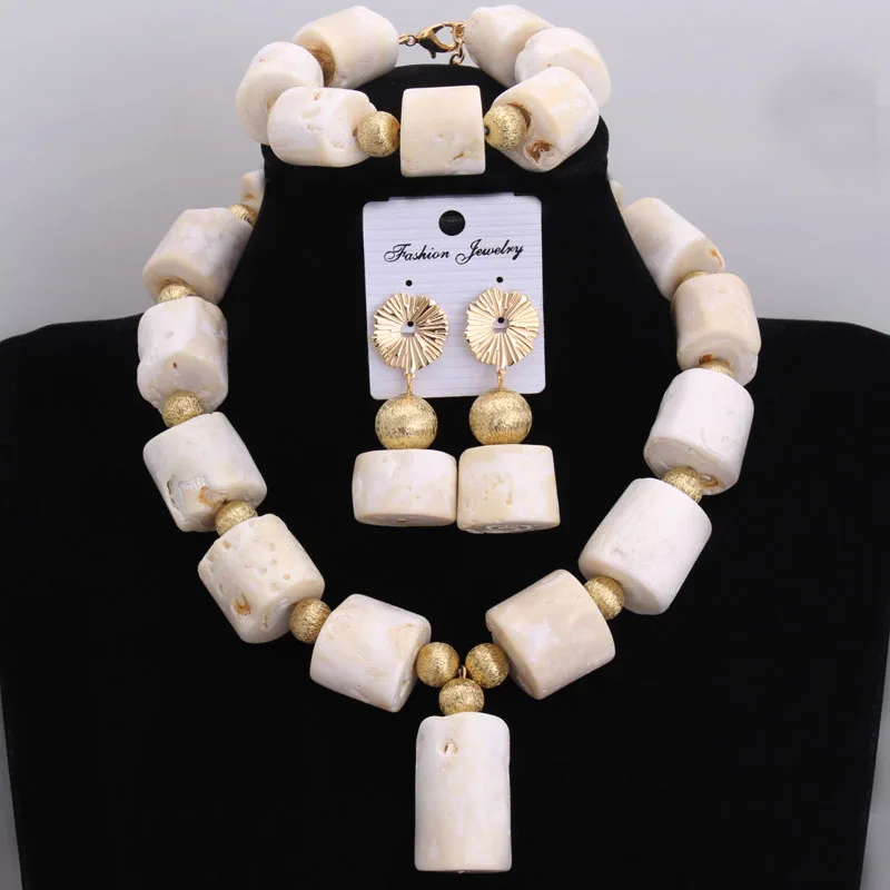 Dudo 15-22 mm Big Coral Beads African Wedding Jewelry Set For Women 2022 Earrings Bracelet and Earrings Nigerian Set