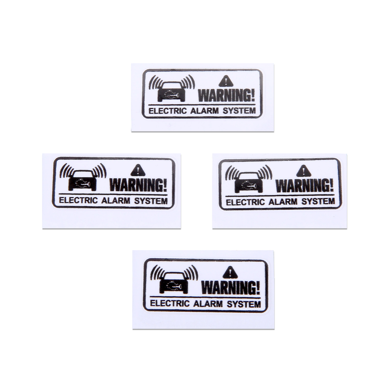 Waterproof Warning Alarm System Sticker Do Not Touch Security System 2025 Anti Theft Motor Car Window Whole new Body Decals 3.6x1.6cm