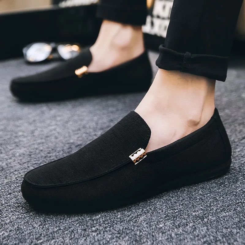 Mens Loafers Casual Leather Slip On Fashion for Male Dress Driving Shoes Formal Wedding Party Flats Plus Size aa4a8