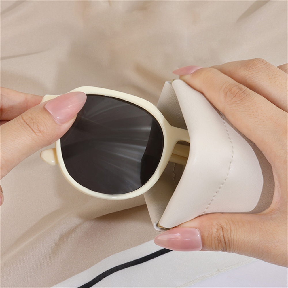 Zilead New Glasses Storage Bag Luxury PU Leather Sunglasses Case Women Men Portable Reading Myopia Glasses Bag Waterproof Cover