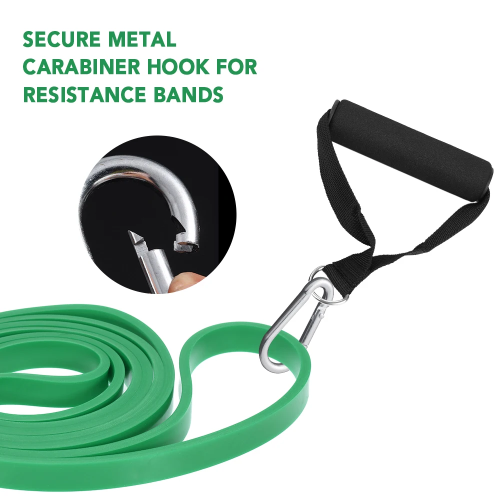 5pcs Exercise Set Workout Handles Door Anchor Carabiner Hooks for Exercise Resistance Bands Cable Machines