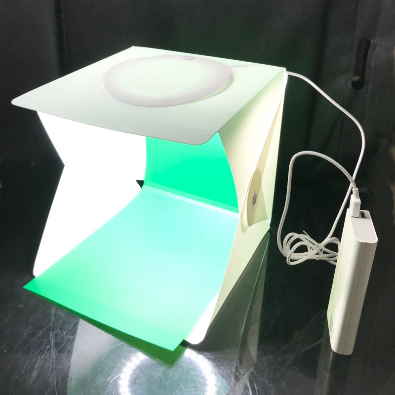 Portable Photobox Folding Light Box Photography Photo Studio Kits LED Backlight Top Opening Products Camera Shooting Photo Box