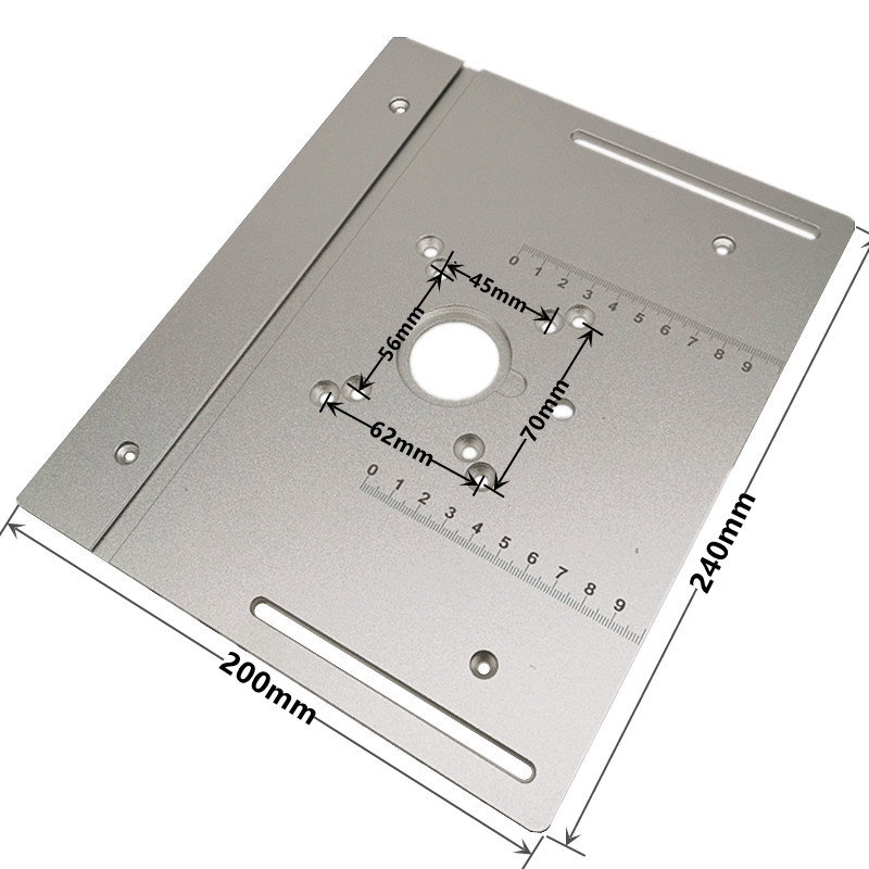 Aluminum Router 2025 Table Insert Plate new W/ Miter Gauge for Woodworking Benches Table Saw Multifunctional Trimmer Engraving hine