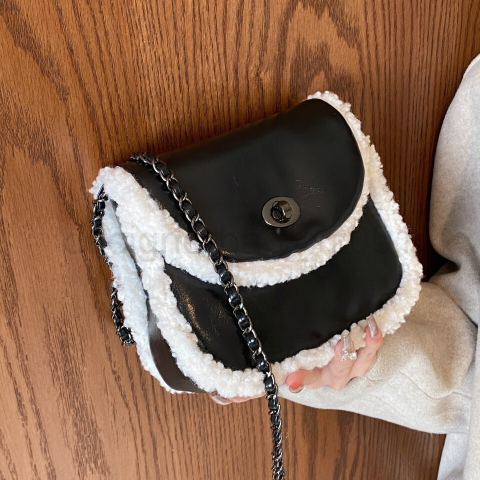 Fashion Classic Bag Designer 10a Top Woman Handbagevening Bags Korean Version New Fashionable Lamb Wool Womens Chain Small Highend and Stylish Versati